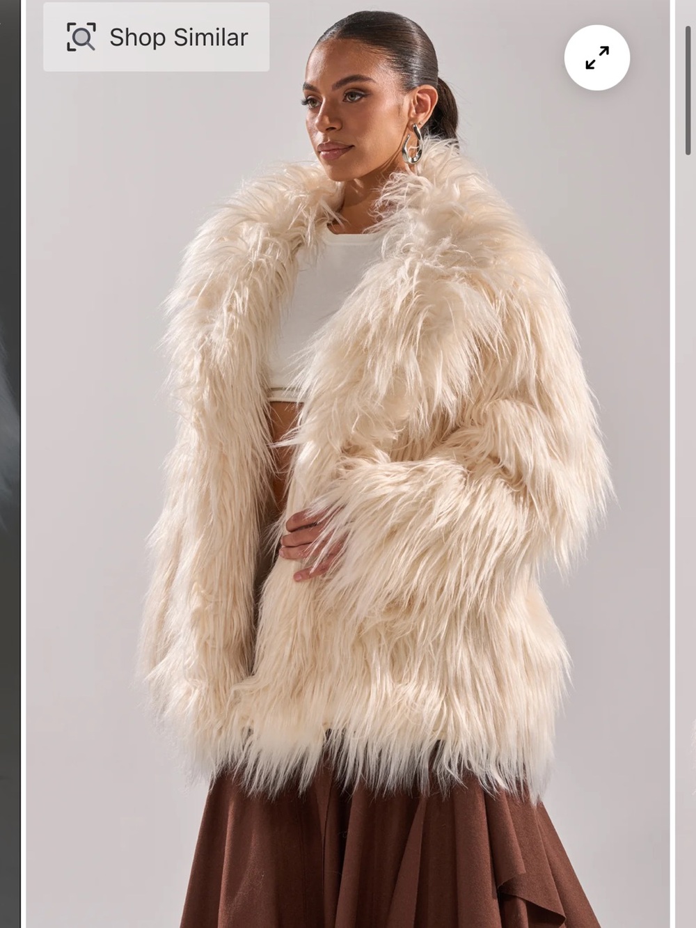 AKIRA Park City Fauc Fur Coat